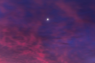 Venus shines in a twilight sky.